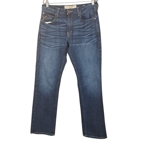 Ariat Other - Ariat M5 Legacy Straight Jeans 34x34 Dark Wash Western Workwear Cowboy Wiskering